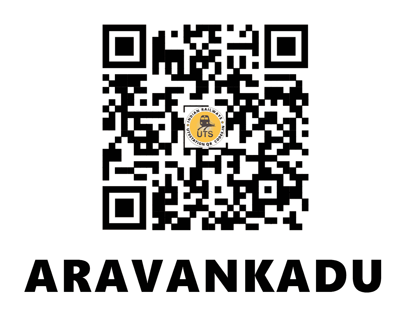 UTS QR Code for ARAVANKADU - AVK - SR (TAMIL NADU)